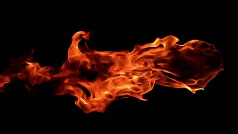 Fire flame / 8х slow motion Stock Footage 92482853