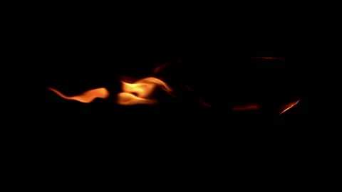 Fire flame / 8х slow motion Stock Footage 92483048