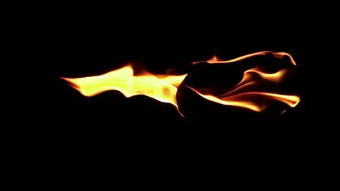 Fire flame / 8х slow motion Stock Footage 92483111