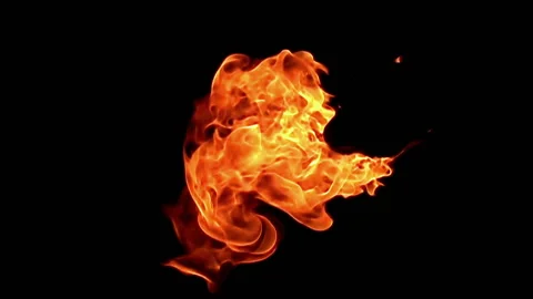 Fire flame / 8х slow motion Stock Footage 92483192