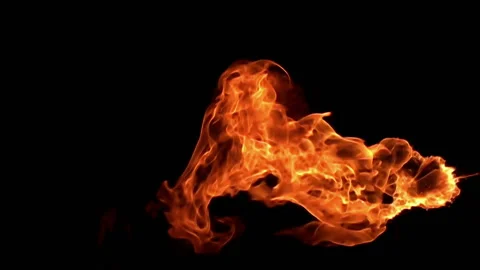 Fire flame / 8х slow motion Stock Footage 92483218