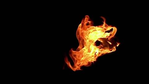 Fire flame / 8х slow motion Stock Footage 92483252
