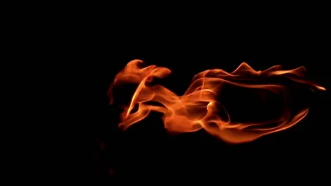 Fire flame / 8х slow motion Stock Footage 92483832