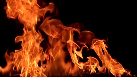 Fire flame / 8х slow motion Stock Footage 92907392