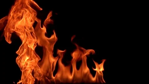 Fire flame / 8х slow motion Stock Footage 92907410