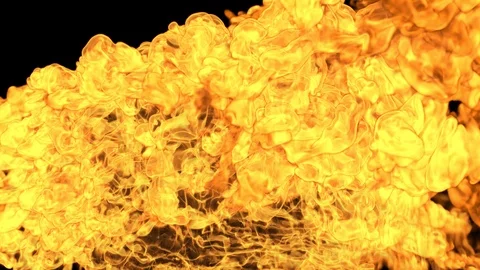 Fire Flame Abstract in Super Slow Motion Isolated on Black Background. Stock Footage 121181882