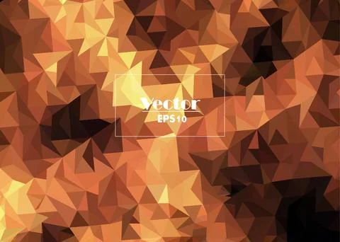 Fire flame abstract vector image stylized from triangles Stock Illustration