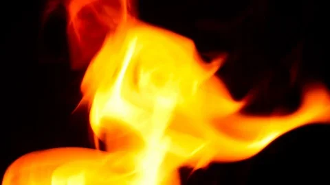 Fire flame. Alpha channel Stock Footage 83736574