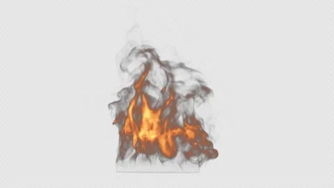 Fire Flame with Alpha Channel Stock Footage 286792740