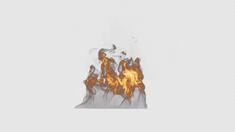 Fire Flame with Alpha Channel Stock Footage 294482575