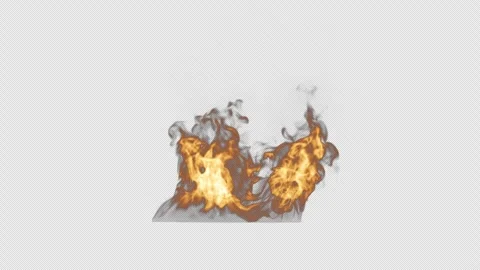 Fire Flame with Alpha Channel Stock Footage 295743245