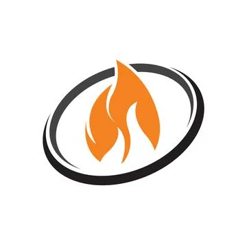 Fire with flame and feuer mit flamme Logo - Vector イラスト素材