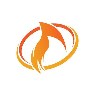 Fire with flame and feuer mit flamme Logo - Vector Stock Illustration