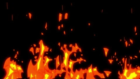 Fire flame animation background. 4K motion animation. Stock Footage 300161167