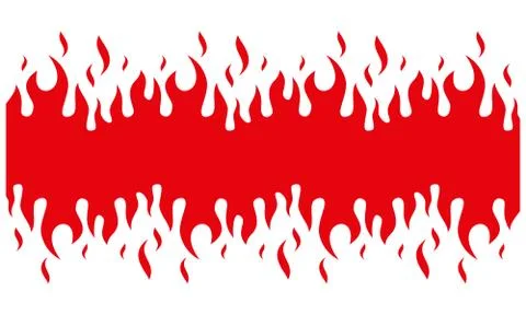 Fire flame background. fire banner. Vector illustration. Illustrazione stock