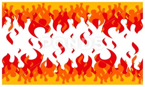 Fire flame background. fire banner. Vector illustration.: Royalty Free ...