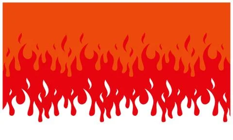 Fire flame background. fire banner. Vector illustration. Stock Illustration
