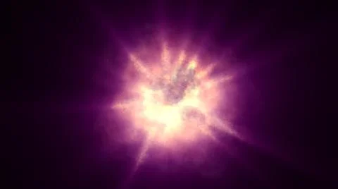 Fire flame ball explosion in space, illustration Stock Illustration
