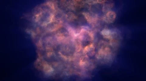 Fire flame ball explosion in space, illustration Stock Illustration