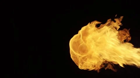Fire Flame Ball Stock Footage 247411728