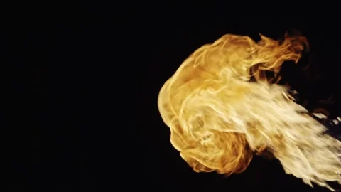 Fire Flame Ball Stock Footage 247411817