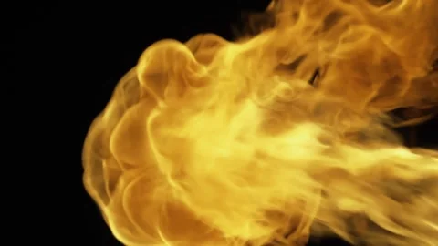 Fire Flame Ball Stock Footage 247411893