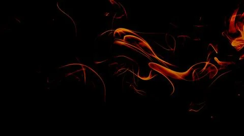 Fire flame on a black background, texture Stock Illustration