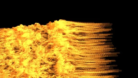 Fire flame blazing transition. Stock Footage 121057206