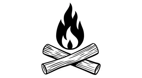 Fire, flame, bonfire. Flame fire icon Stock Illustration