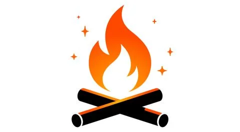Fire, flame, bonfire. Flame fire icon Ilustración de archivo