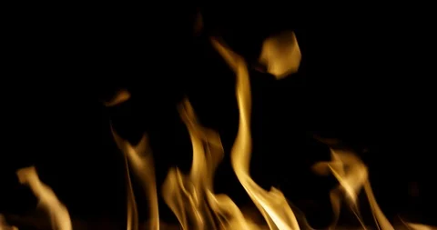 Fire flame burn element with alpha channel 4K Stock Footage 89943641