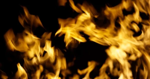 Fire flame burn element with alpha channel 4K Stock Footage 89947960