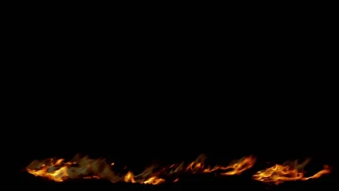 Fire flame burn loop Stock Footage 145932881