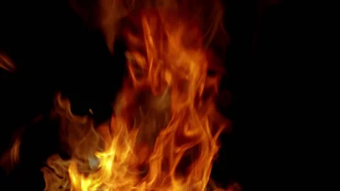 Fire flame burn loop Stock Footage 145932937