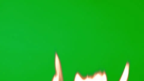 Fire flame burning fuel on green screen background on slow motion video Stock Footage 221671003