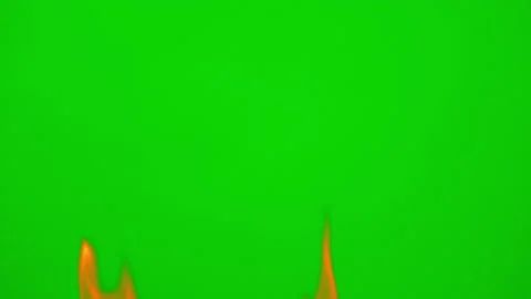 Fire flame burning glow on green screen backgroun of slow motion video Video stock 228813833