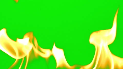 Fire flame burning glowing slow motion of green screen background Stock-Footage 239557233