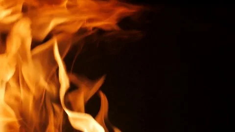 Fire flame close up . 60 fps. Stock Footage