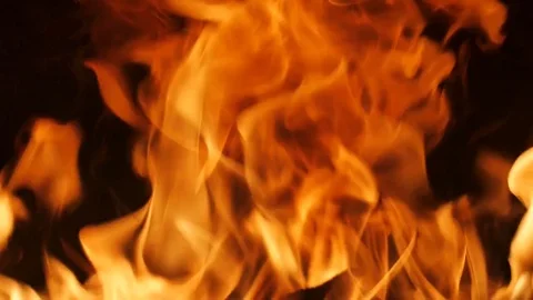Fire flame close up . 60 fps. Stock-Footage 76791036