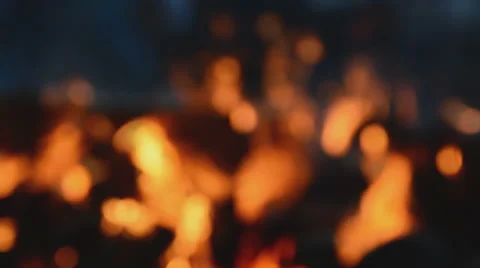 Fire flame close up Stock Footage 63611077