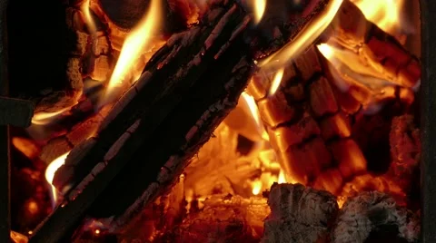 Fire flame, close-up Stock Footage 68808094
