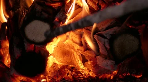 Fire flame, close-up Stock Footage 68808324