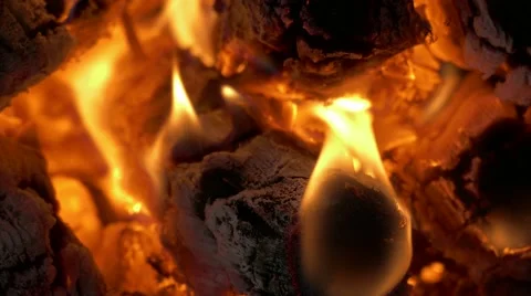 Fire flame, close-up Stock Footage 68808624