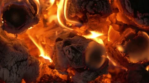 Fire flame, close-up Stock Footage 68810073