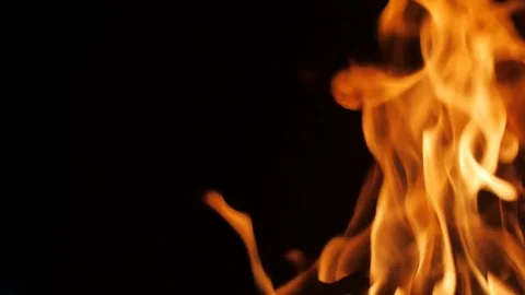 Fire flame close up . Video stock 76790855