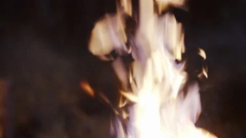 Fire Flame Close Up Stock Footage 206455067