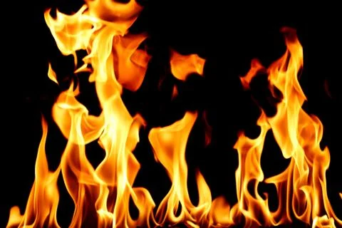 Fire flame close up Stock Photos