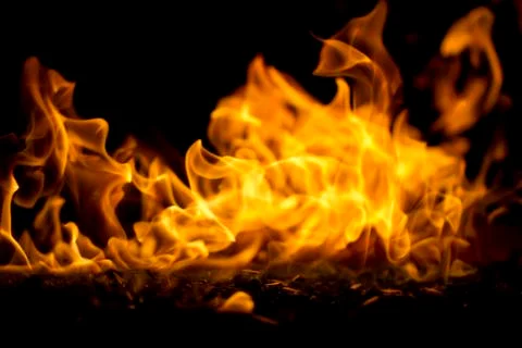 Fire Flame Close Up Stock Photos
