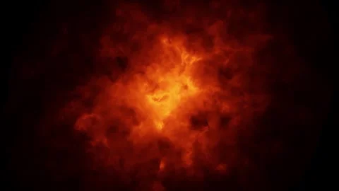 Fire flame cloud dark red seamless looping animation background 動画素材 337248149