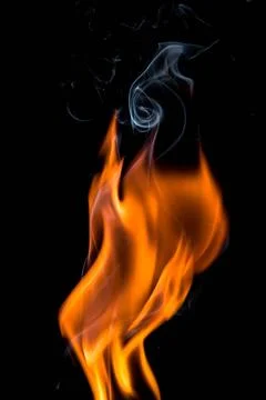 Fire flame on dark background fire flame on dark background Copyright: xZo... Stockfoto's